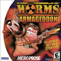 Worms Armageddon Sega Dreamcast US box art